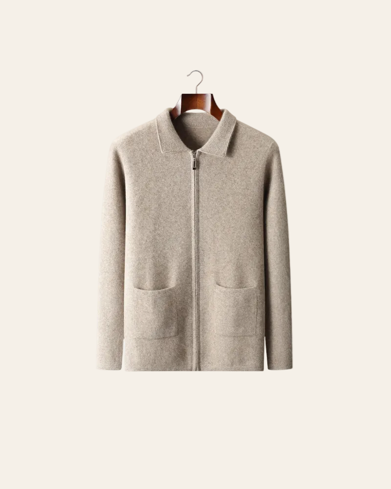 CARDIGAN IN CASHMERE CON ZIP