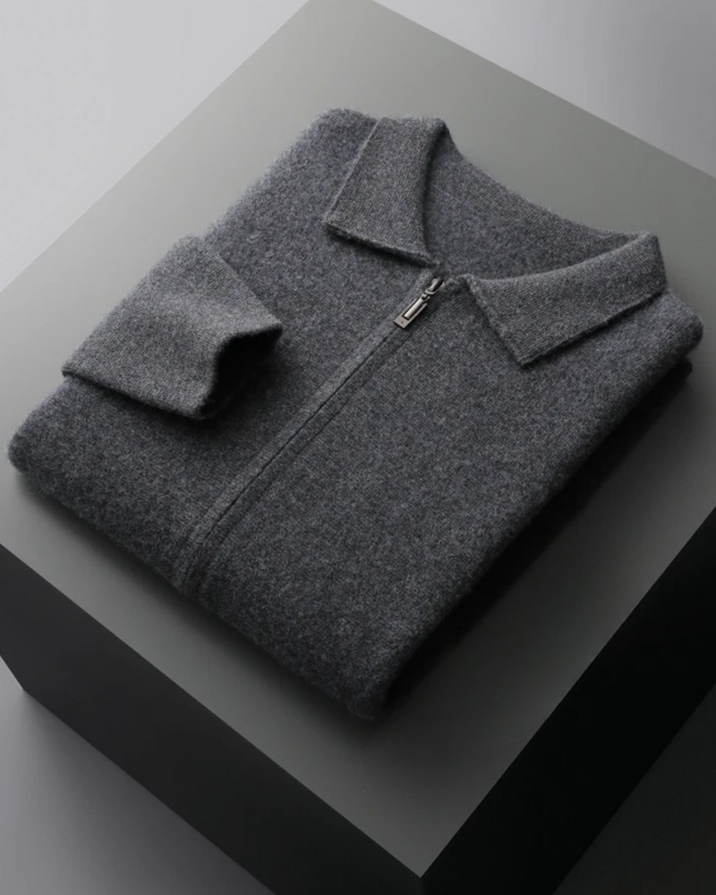 CARDIGAN IN CASHMERE CON ZIP