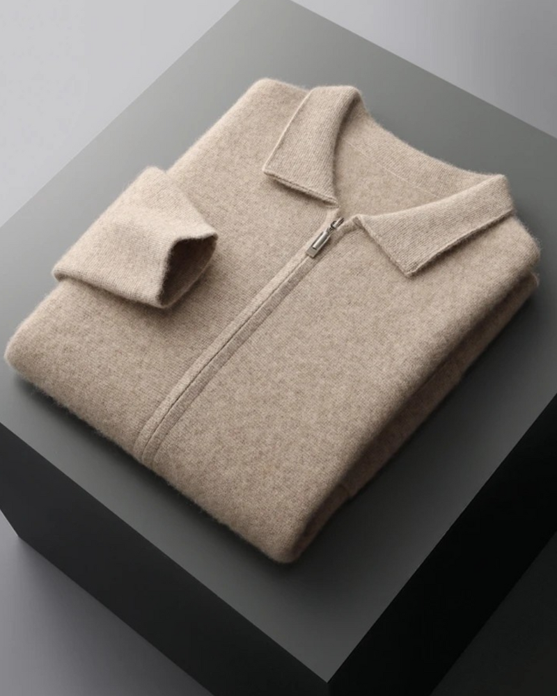 CARDIGAN IN CASHMERE CON ZIP