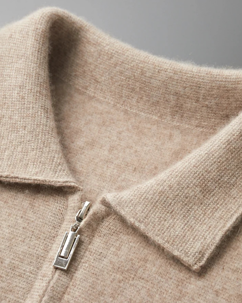CARDIGAN IN CASHMERE CON ZIP